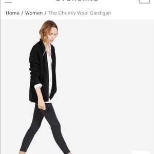 Everlane Chunky Wool Cardigan